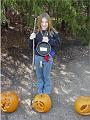 Morgan Carter with pumkins & cooking trophy